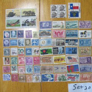 COPY - Lot Of 100 Assorted U.S. Stamps mostly from 1950 through 1981